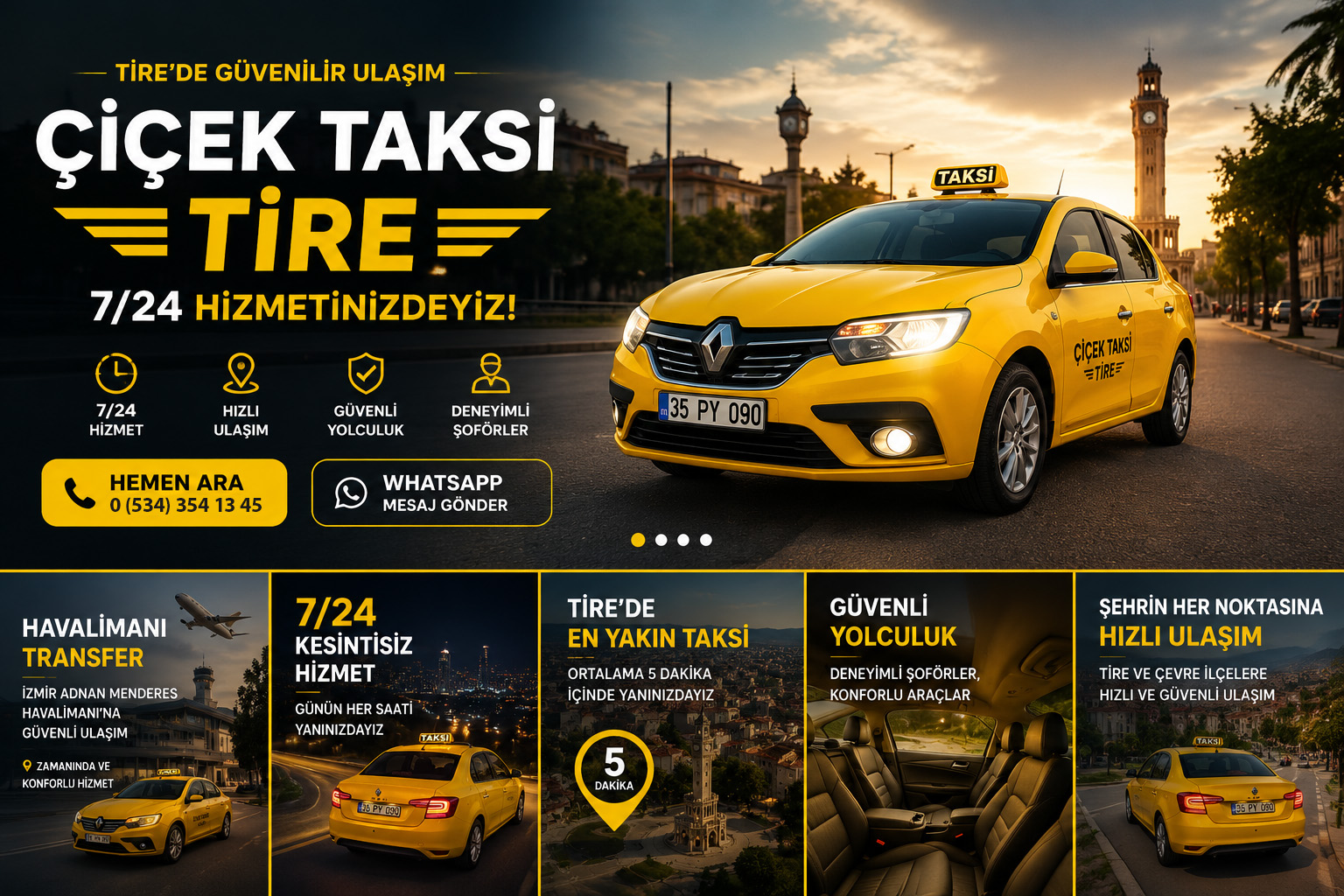 Tire Taksi Çiçek Taksi Aracı